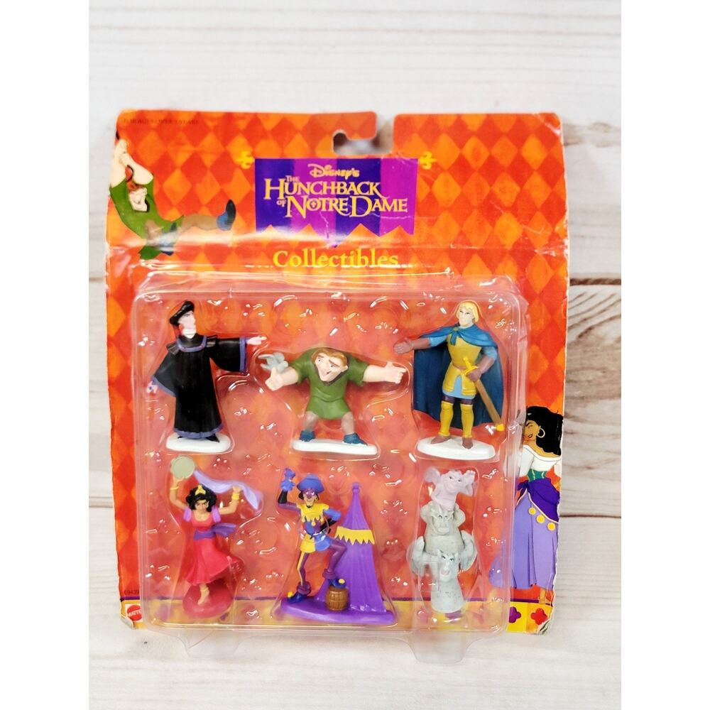 The Hunchback Of Notre Dame Collectible Figures Complete Set 6 Mattel 69439 NEW